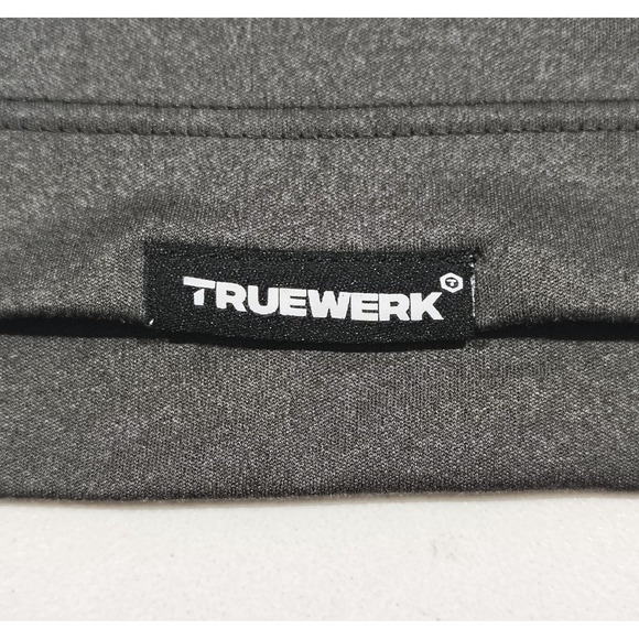 Truewerk Polo Shirt Mens Large Black Tech Snap Up Performance Work Casual - Picture 7 of 9